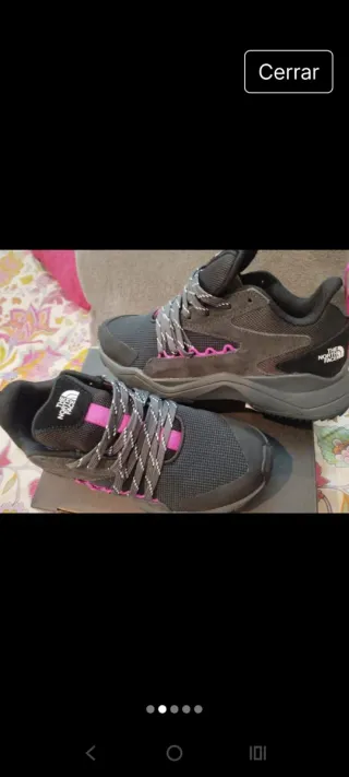 Zapatillas The North Face Negro y Rosa