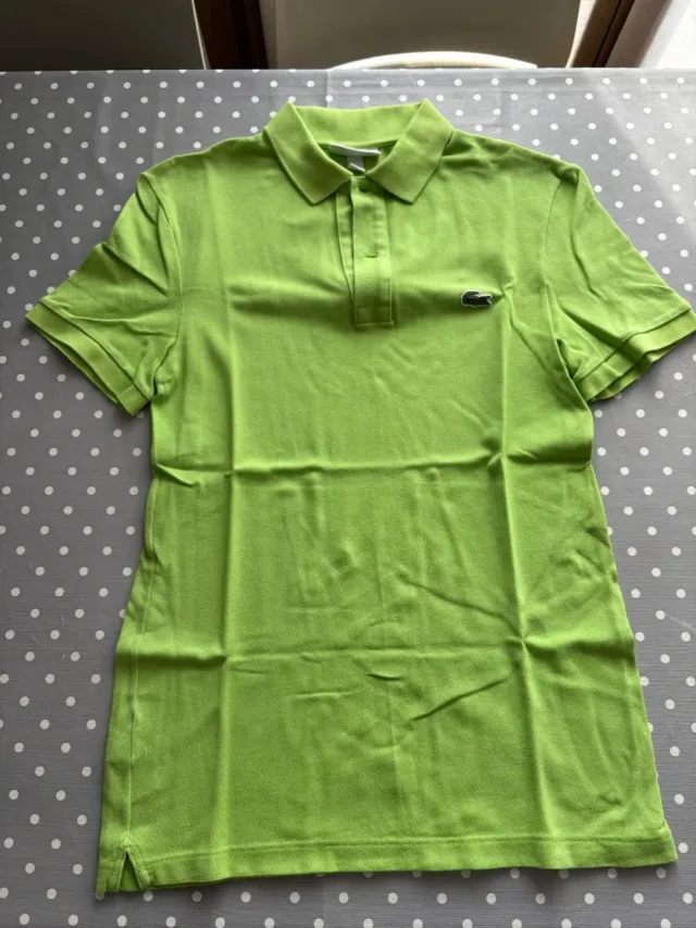 Polo Lacoste slim fit verde