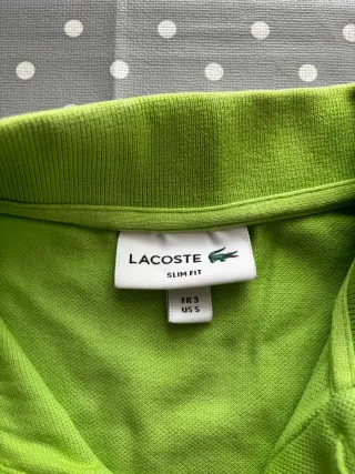 Polo Lacoste slim fit verde