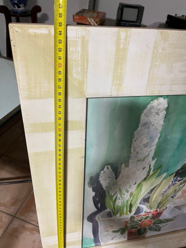 Acuarela enmarcada artista local