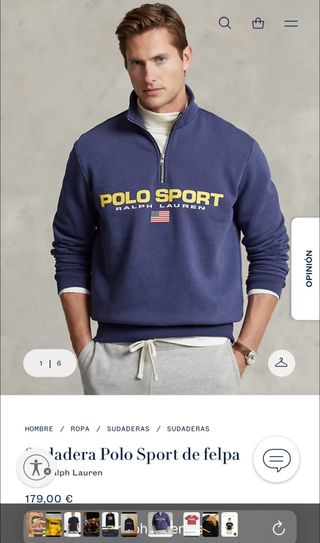 Sudadera Polo Sport Ralph Lauren Azul