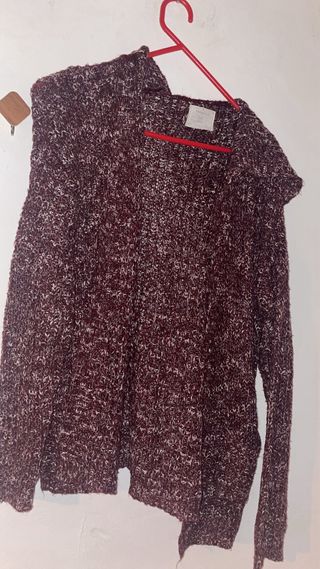 Chaqueta de lana jaspeada
