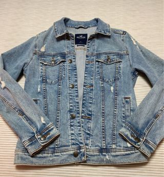 Cazadora vaquera Hollister azul
