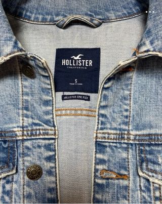 Cazadora vaquera Hollister azul
