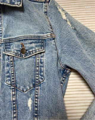 Cazadora vaquera Hollister azul