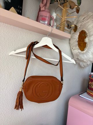 Bolso Marrón con Flecos