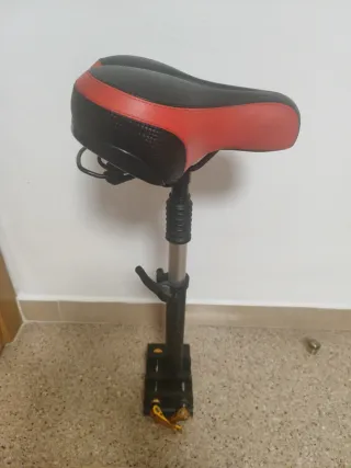 Asiento Patinete Eléctrico Negro/Rojo