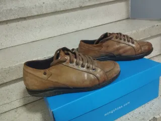 Zapatos Pitillos Piel Talla 37 Marrones