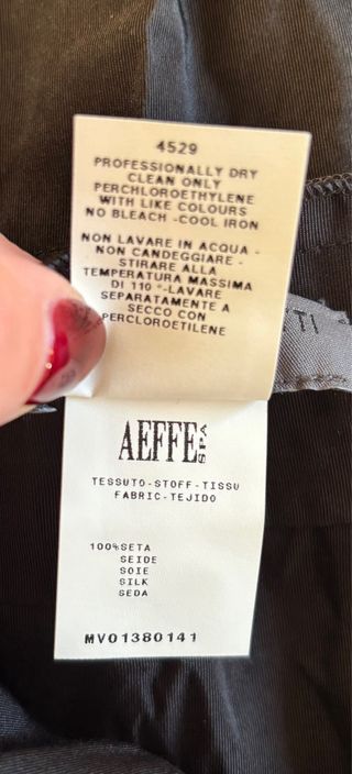 Gonna nera Alberta Ferretti con seta