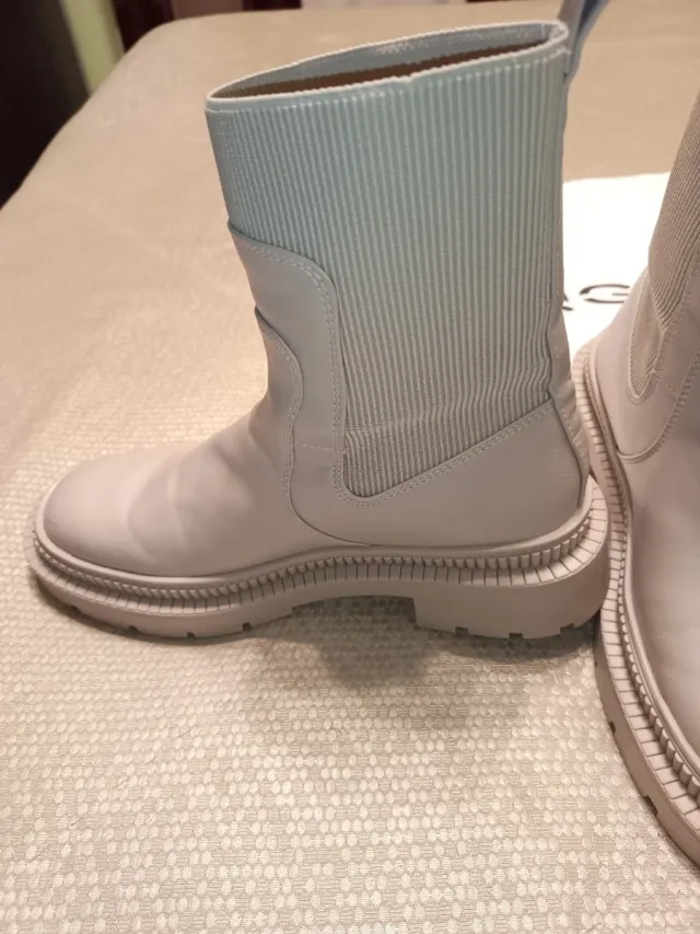 Botines Mango Talla 38 Gris