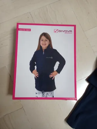 Vestaglietta pile bimba Givova sportiva zip