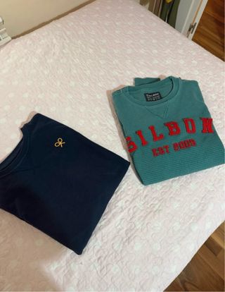 2 felpe Silbon blu e verdi