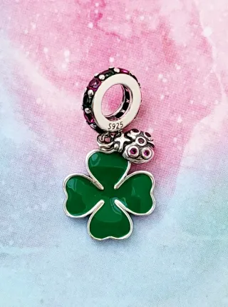 CHARM TRÉBOL PLATA NUEVO PARA PANDORA