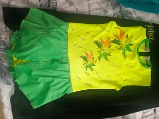 Maillot Gimnasia Rítmica Flores Brillantes
