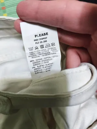 Pantaloni bianchi in cotone