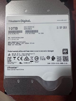 Disco Duro Western Digital Ultrastar 10TB SAS/SATA
