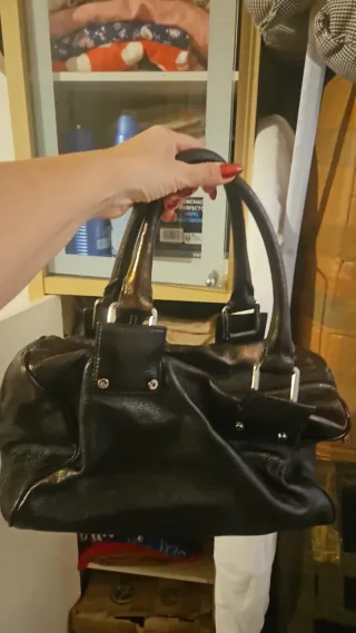 Borsa Coccinelle Nera Pelle