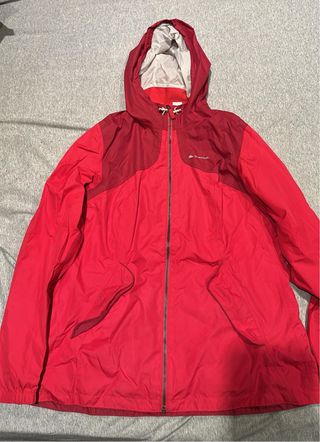 Chubasquero Quechua Mujer Rojo