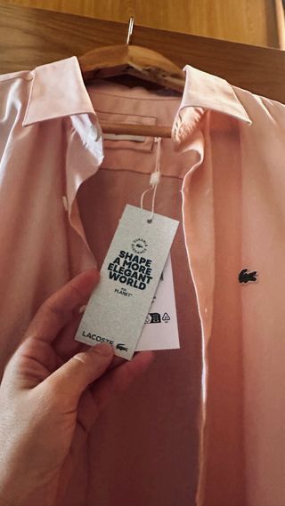 Camisa Lacoste Mujer Talla M Rosa
hombre talla S