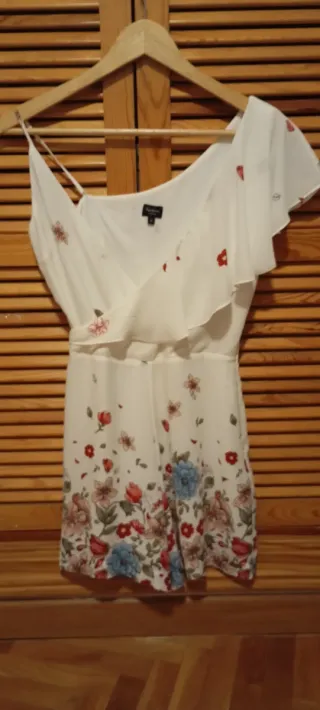 Mono Pepe Jeans floral blanco