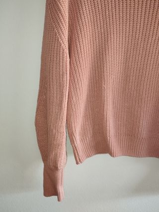 Jersey Stradivarius rosa mujer