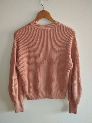 Jersey Stradivarius rosa mujer