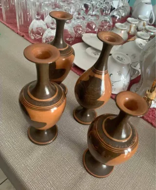 Set 4 vasi ceramica decorati