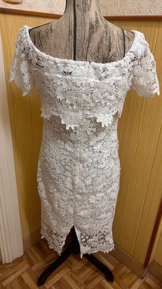 Vestido blanco encaje talla M/L