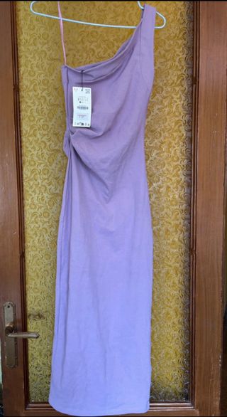 Vestido asimétrico Zara