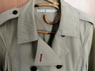 Gabardina corta Tommy Hilfiger Beige Talla XS