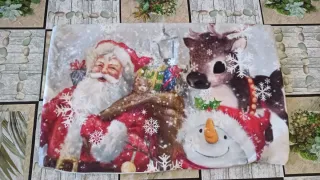 Federa cuscino Natale Babbo Natale Renna misura
