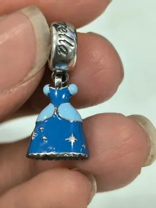 Charm Pandora Disney Cenicienta Vestido Azul