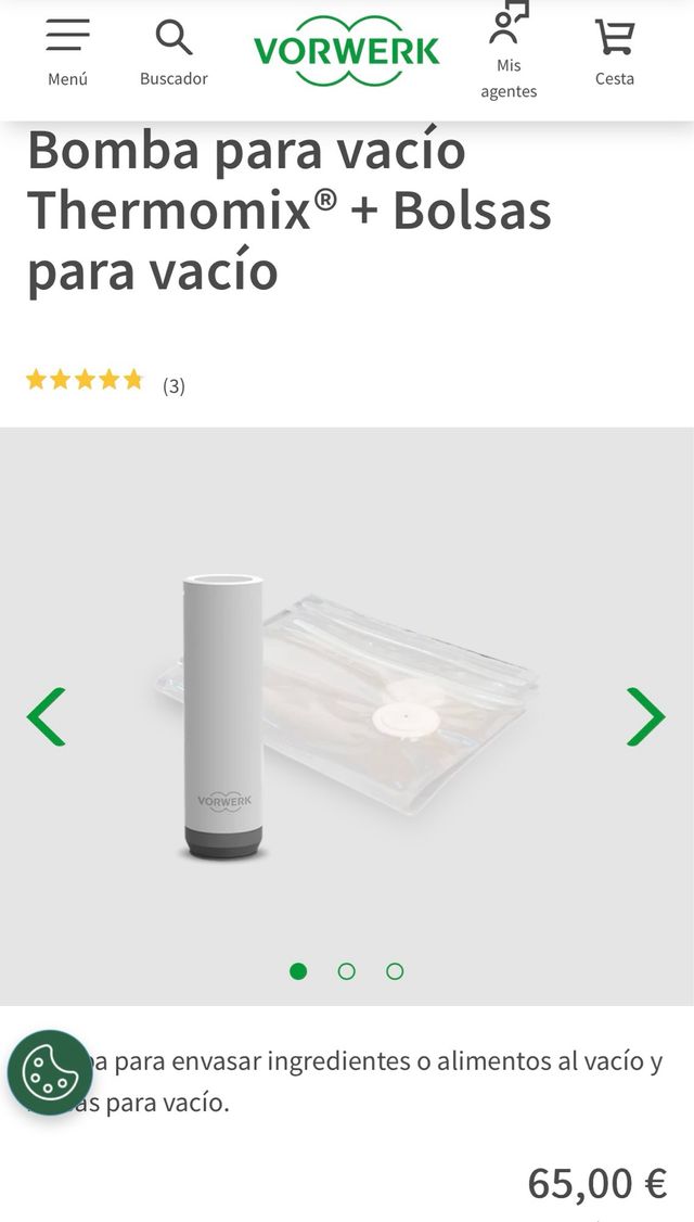 Bomba vacío Thermomix + Bolsas