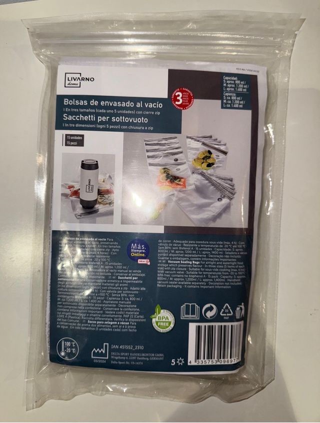 Bomba vacío Thermomix + Bolsas