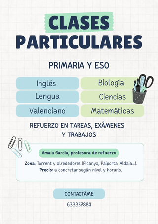 Clases de repaso para niños de Primaria y ESO