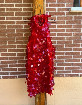 Vestido ASOS lentejuelas rojo XXL