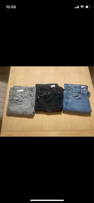 Lote 3 Pantalones Vaqueros (Zara, Bershka, Pull&Be