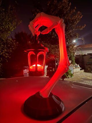 Lanterna Scheletro Mano Con Luce 3D