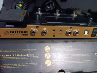 Guitarra Ibanez + Amplificador + Hotone Ampero.