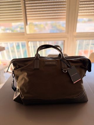-Bolso de Viaje Tommy Hilfiger Marrón-