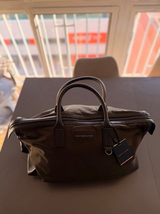 -Bolso de Viaje Tommy Hilfiger Marrón-