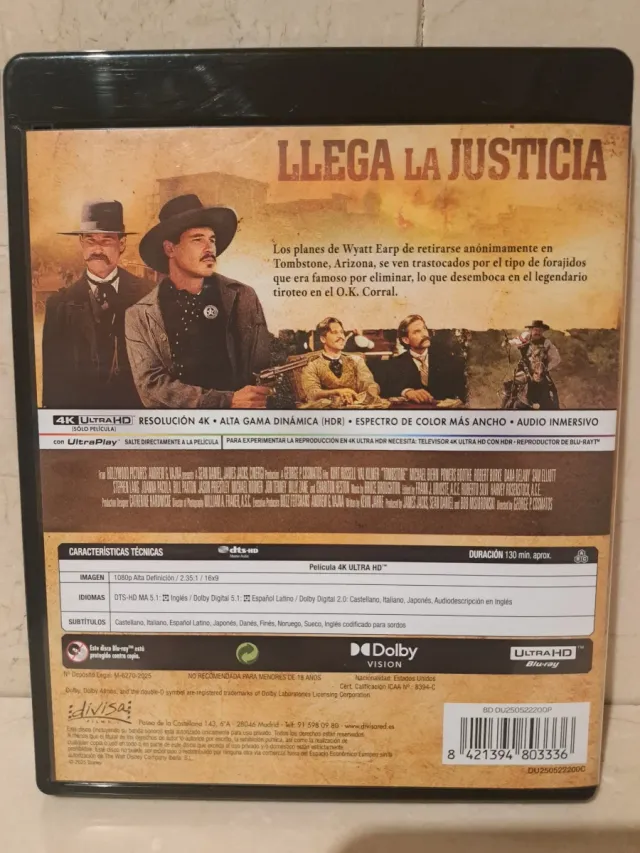 Tombstone 4K Blu-ray Western