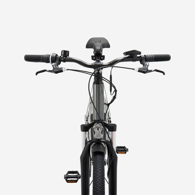 Bicicleta Todocamino Eléctrica E-Actv 100 Gris Antracita