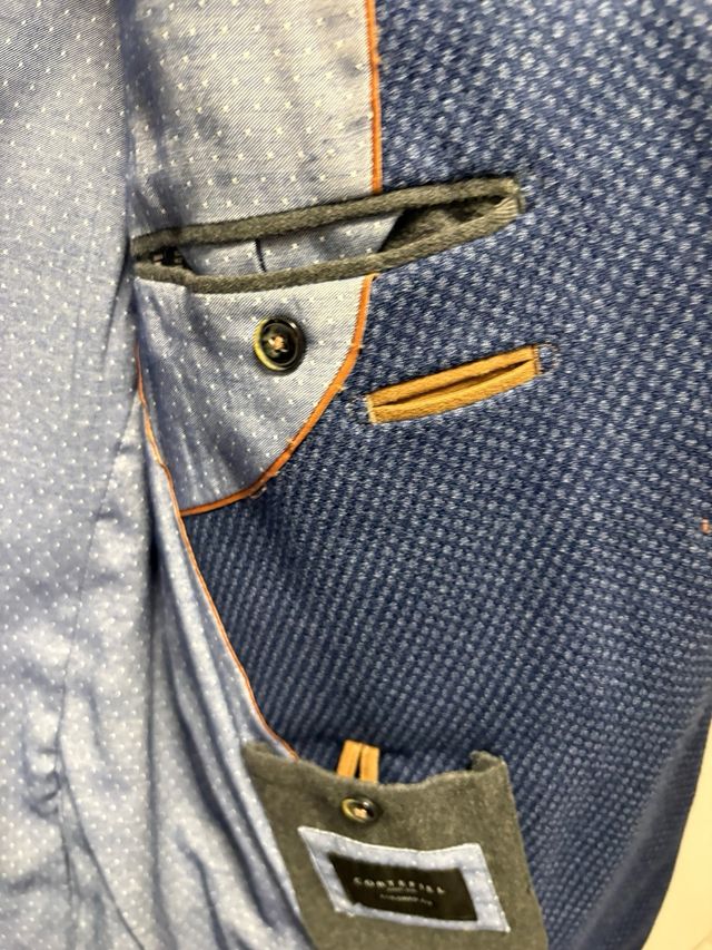 Americana Cortefiel Talla 52 Azul