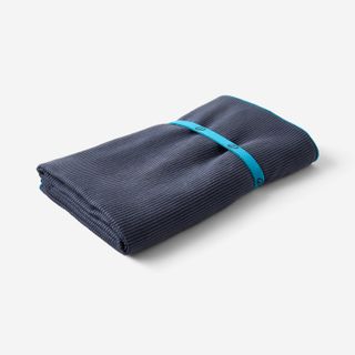Toalla Microfibra Azul Oscuro Rayas Talla XL 110 x 175 cm