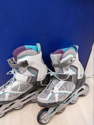 Roller fitness mujer FIT 5 gris azul