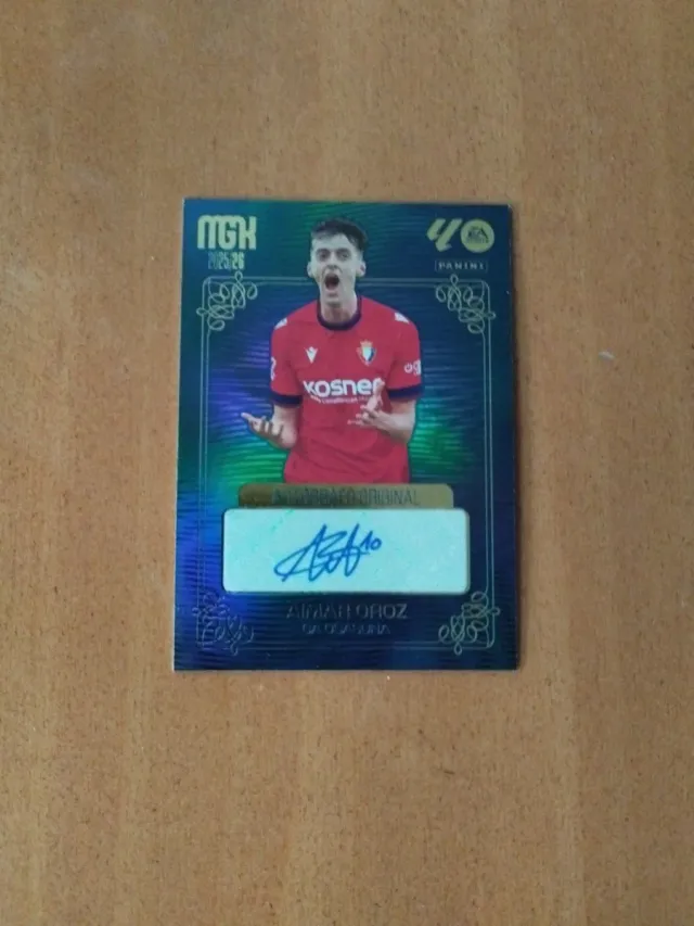 Panini MEGACRACK 2025-26 Aimar Oroz
autografo 