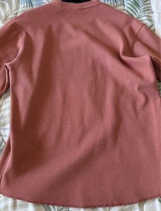Zara - Felpa rosa uomo unisex a trama
