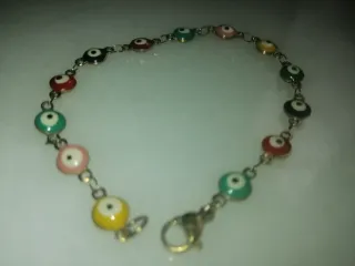 Pulsera Ojos Acero Multicolor