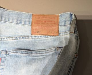 Levi's 501 Jeans W36 L32 strappati